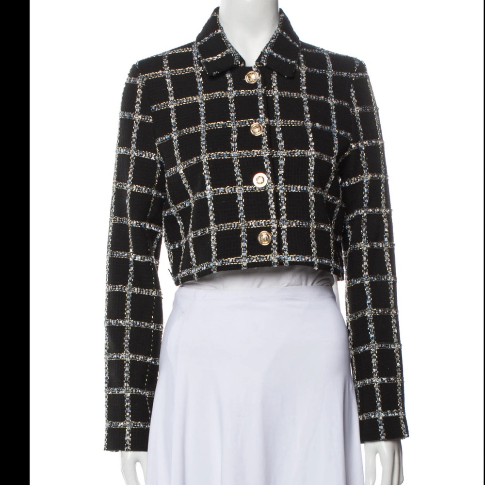 Jason Wu Black and White Checkered Jacket